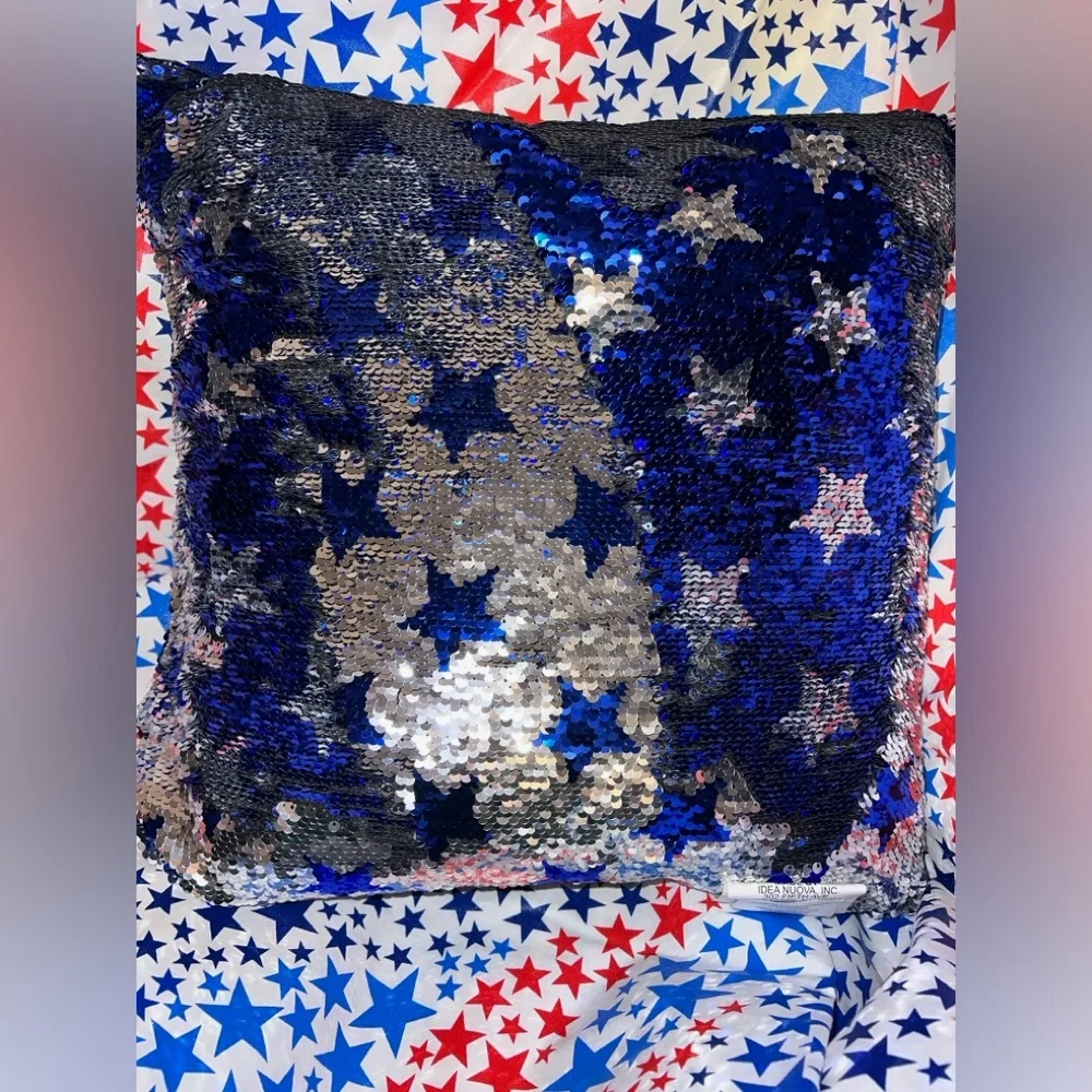 USA Sequin Pillows Set of 6